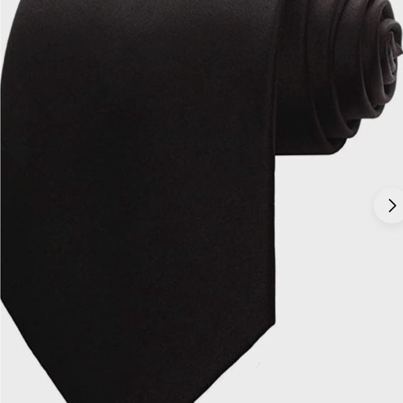 New Tie Black Classic Style Men’s . - Picture 2 of 6